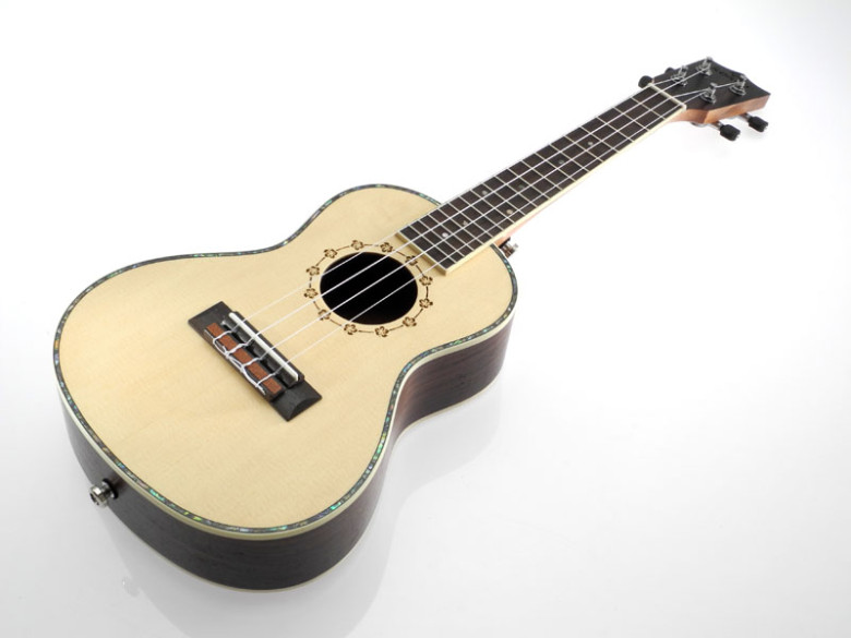 Ukulele koncertowe lity świerk i palisander